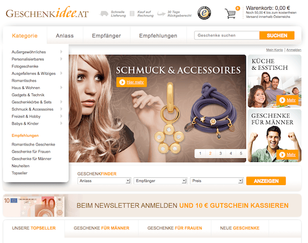 Geschenkidee - Geschenke Online Shop