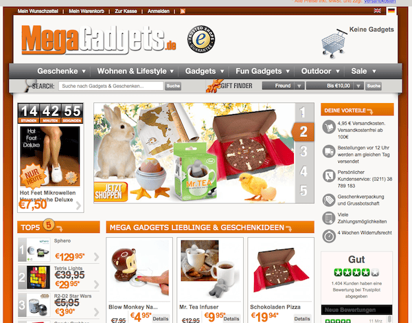 MegaGadgets - Geschenke Online Shop