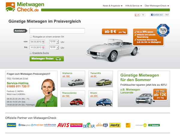MietwagenCheck - Mietwagen-Preisvergleich
