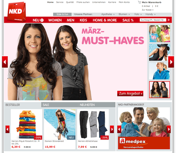 Mode für die ganze Familie online bestellen