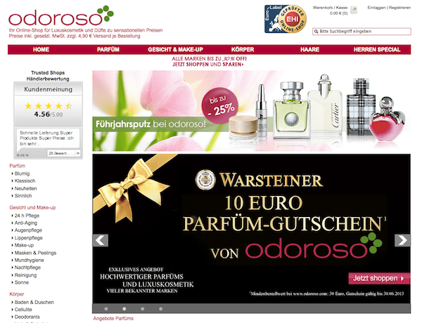 Odoroso - Luxuskosmetik und Düfte Online Shop