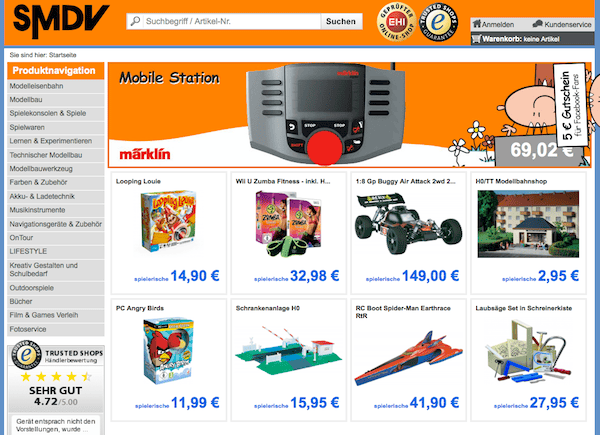 SMDV - Modellbau und Spiele Online Shop