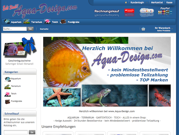 Aqua-Design - Teich und Aquarium Zubehör Online Shop