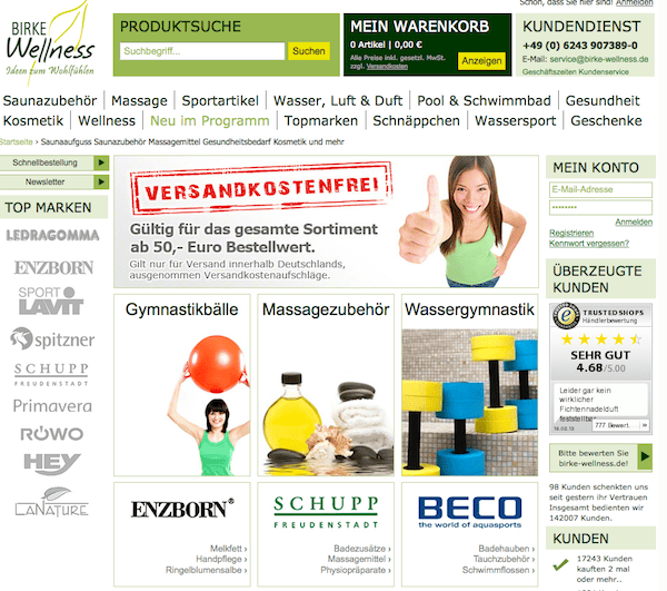 birke-wellness - Wellnes und Kosmetik Online Shop