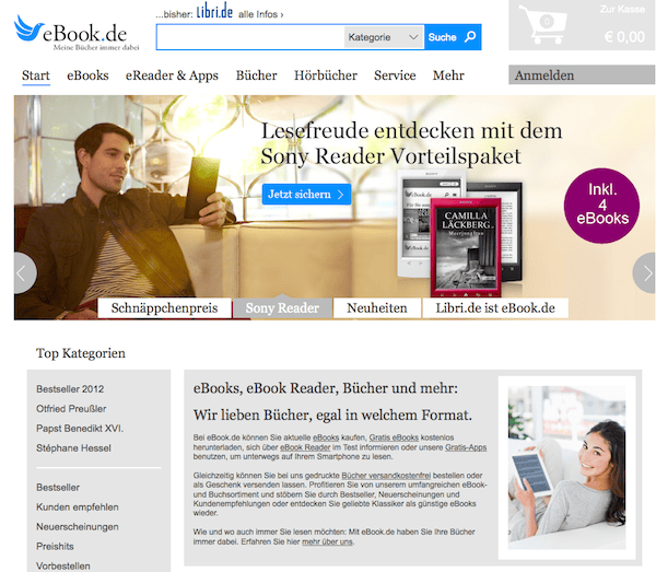 Ebook - eBooks und Bücher   Online Shop