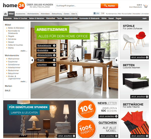 Home24 AT - Möbel und Wohnaccessoires Online Shop