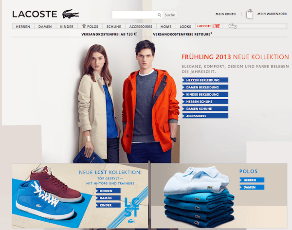 Lacoste Österreich - Mode Online Shop