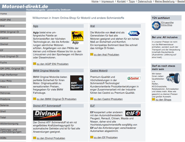 Motoroel-Direkt - Motoröle und Schmieröle Online Shop
