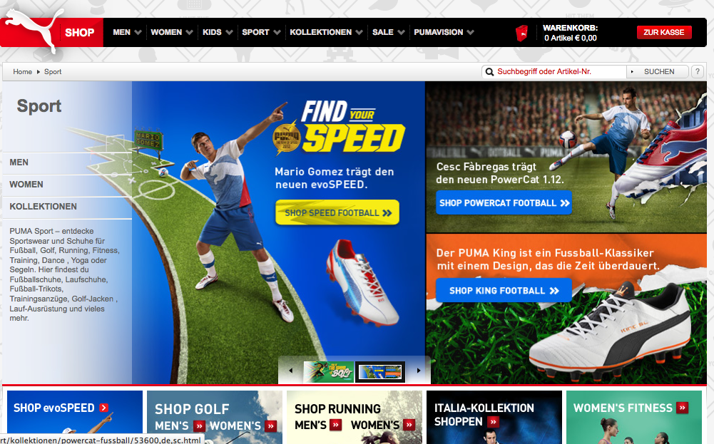 der offiziele Puma Onlineshop