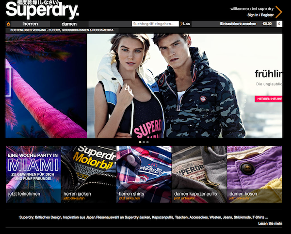 Superdry - Mode und Accessoires Online Shop