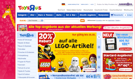 Spielzeug online bei Toys R Us kaufen und sparen