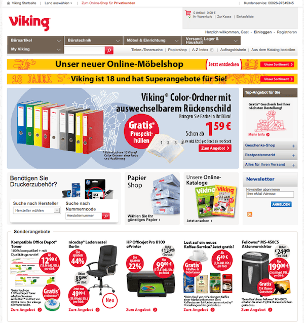 Viking Büroartikel & Bürotechnik Online Shop